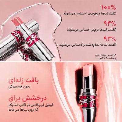 لیپ گلاس براق استیکی ایو سن لوران مدل candy glaze